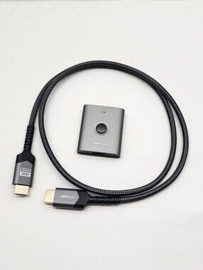 jsaux gaming HDMI Switch 2-in-1-Out & HDMI-to-HDMI 3.3 ft Cable